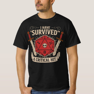Critical hit D20 - Dungeons and dragons T-Shirt
