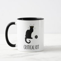 Critical Kit Funny Cat D20 RPG Tabletop Gaming