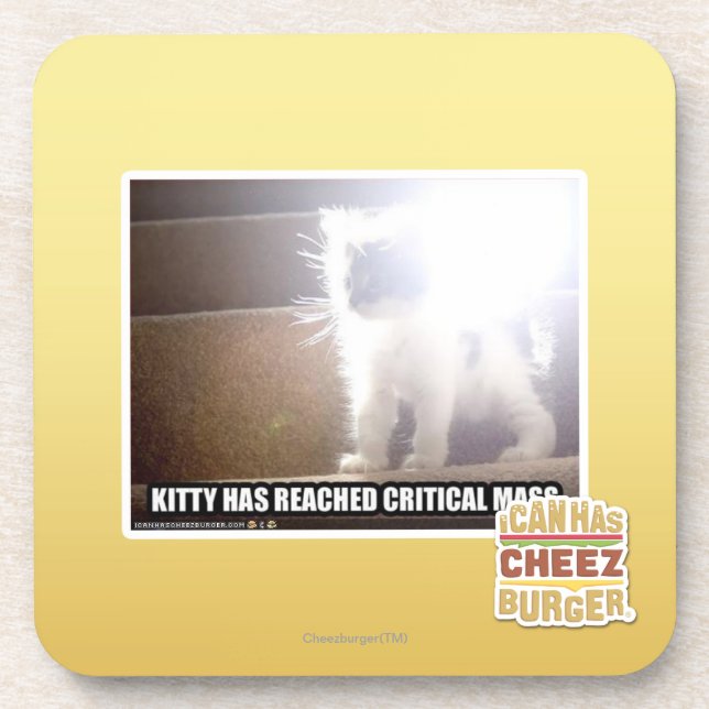 Critical Mass Kitty Coaster (Front)