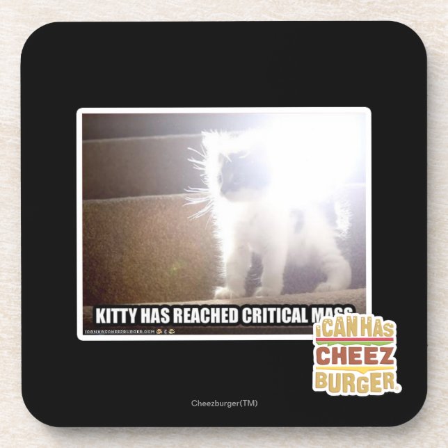 Critical Mass Kitty Coaster (Front)