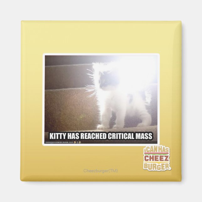 Critical Mass Kitty Magnet (Front)