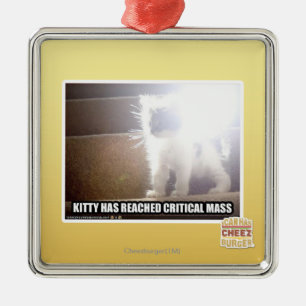 Critical Mass Kitty Metal Tree Decoration