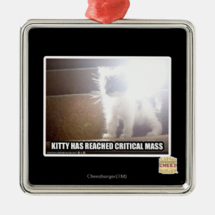 Critical Mass Kitty Metal Tree Decoration