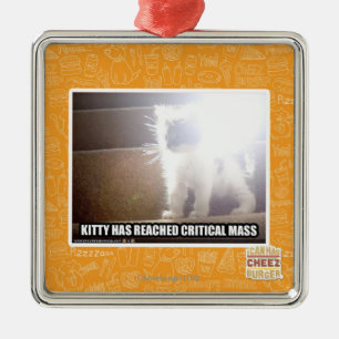Critical Mass Kitty Metal Tree Decoration