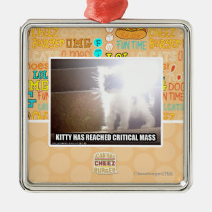 Critical Mass Kitty Metal Tree Decoration