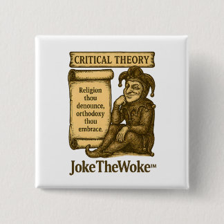 Critical Theory 15 Cm Square Badge