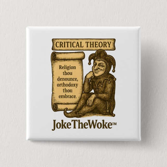 Critical Theory 15 Cm Square Badge (Front)