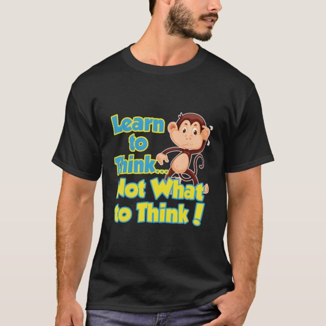 Critical Thinker Monkey T-Shirt (Front)