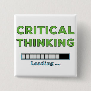 Critical Thinking    15 Cm Square Badge