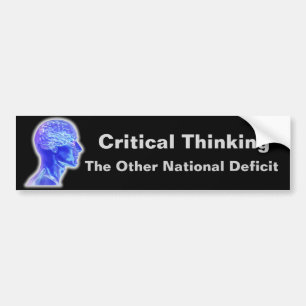Critical Thinking Bumper Sticker