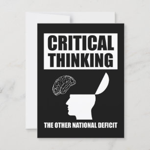 Critical Thinking The Other National Deficit Postcard
