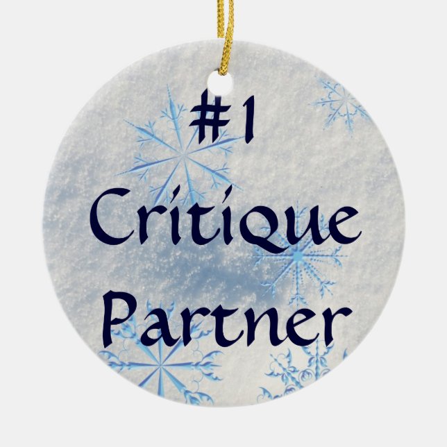 Critique Partner Ornament (Front)