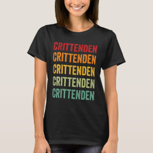 Crittenden County Kentucky Rainbow Text Design T-Shirt