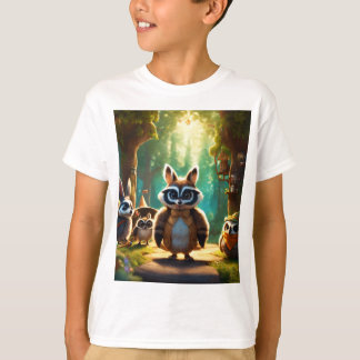"Critter Academy Hide-and-Seek Tee" T-Shirt