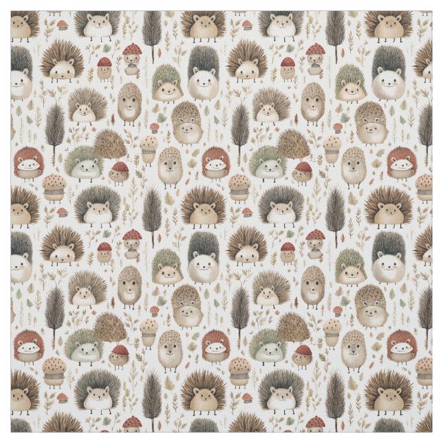 Critter Chronicles: Whimsy Hedgehog Fabric (Swatch)