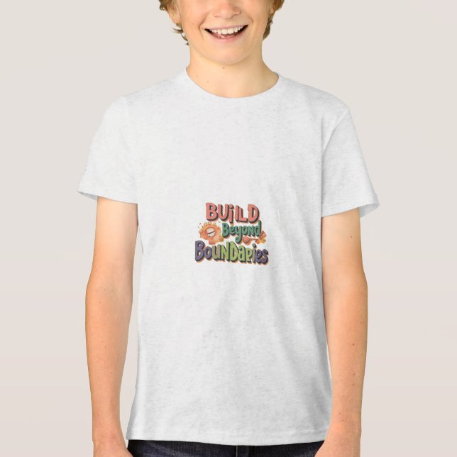 Critter Construction Crew: Breaking Boundaries!" Tri-Blend Shirt (Front)