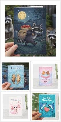 Critter Cupid Quirkies - Animal Valentines