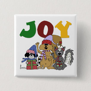 Critter Joy Tshirts and Gifts 15 Cm Square Badge
