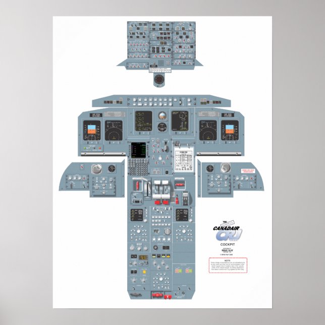 CRJ Cockpit Poster (Front)