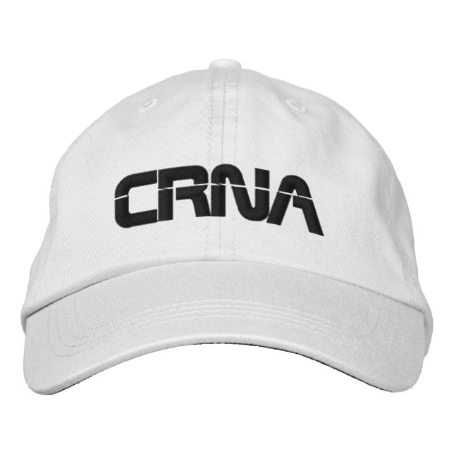 CRNA Anesthesia Embroidered Hat (Front)