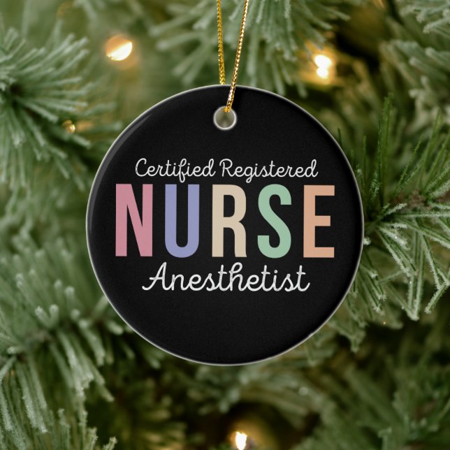 CRNA Certified Registered Nurse Anaesthetist  Ceramic Tree Decoration (Tree)