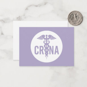 CRNA Certified Registered Nurse Anaesthetist Custo Card
