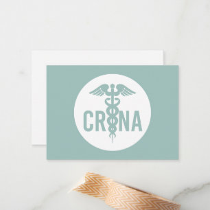 CRNA Certified Registered Nurse Anaesthetist Custo Card