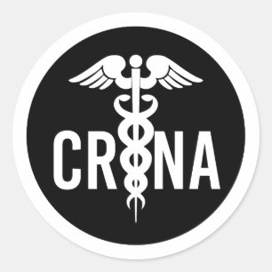 CRNA Certified Registered Nurse Anaesthetist Gift Classic Round Sticker