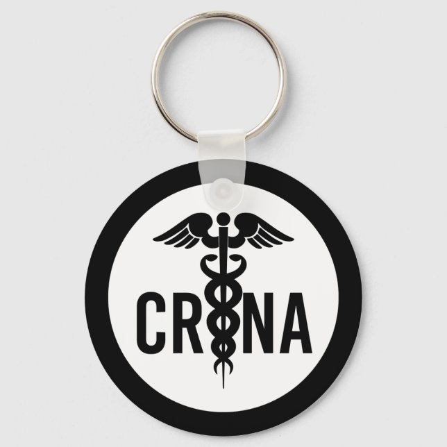 CRNA Certified Registered Nurse Anaesthetist Gifts Key Ring (Front)