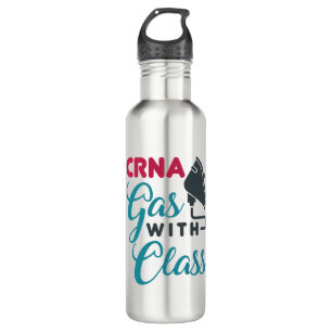 CRNA Gas with Class Funny Appreciation 710 Ml Water Bottle
