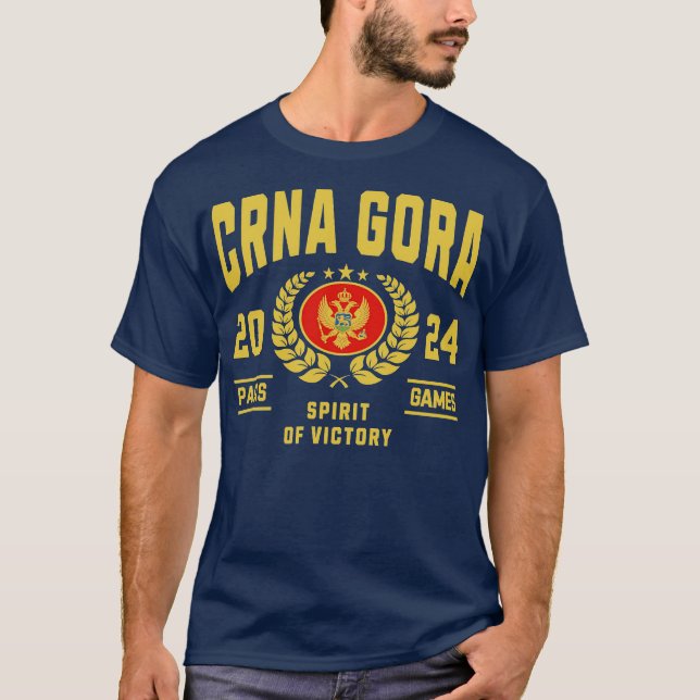 Crna Gora 2024 Sports Lover T-Shirt (Front)