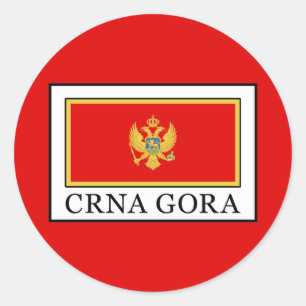 Crna Gora Classic Round Sticker