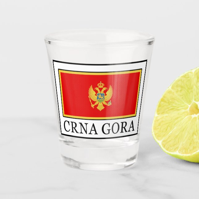 Crna Gora Shot Glass (Front)
