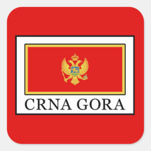 Crna Gora Square Sticker