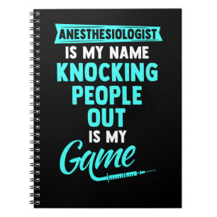 CRNA Nurse Anaesthetist Anaesthesiology Notebook