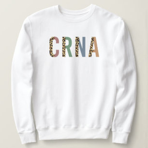 CRNA Nurse Anaesthetist Cheetah leopard print Sweatshirt