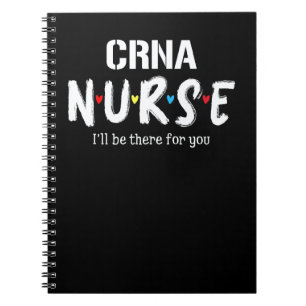 Crna Nurse Plaid Red Love Heart Stethoscope Rn Nur Notebook
