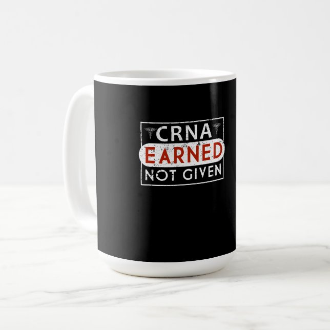 CRNA Registered Anaesthetist Anaesthesiologist Coffee Mug (Front Left)
