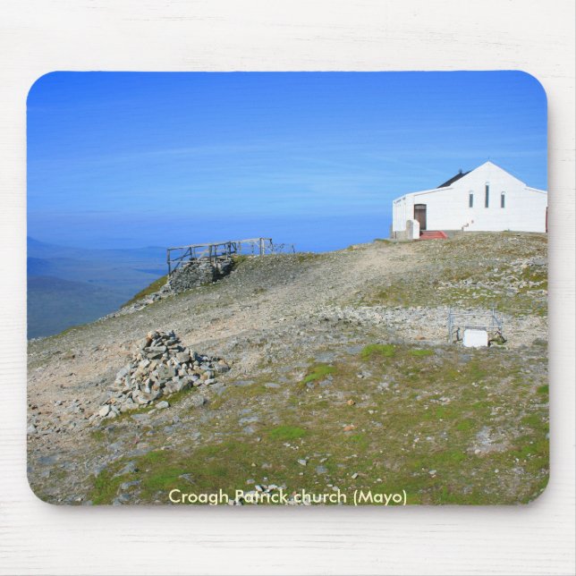 Croagh Patrick church Mouse Mat (Front)