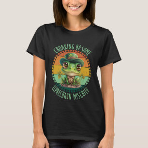 Croaking Up Some Leprechaun Mischief  St Patrick s T-Shirt