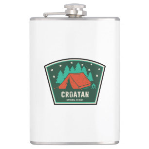 Croatan National Forest Camping Hip Flask