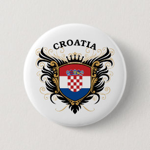 Croatia 6 Cm Round Badge