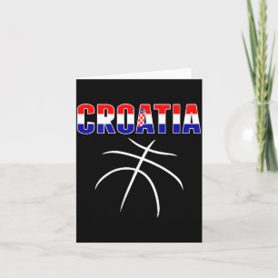 Croatia Basball Fans Jersey - Croatian Flag Sport Card