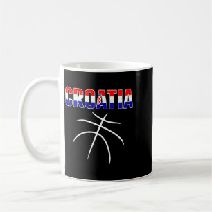 Croatia Basball Fans Jersey - Croatian Flag Sport Coffee Mug