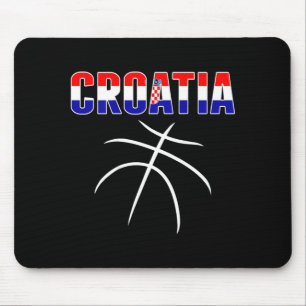 Croatia Basball Fans Jersey - Croatian Flag Sport Mouse Mat