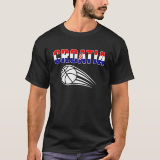 Croatia Basketball Fans Jersey Croatian Flag Sport T-Shirt