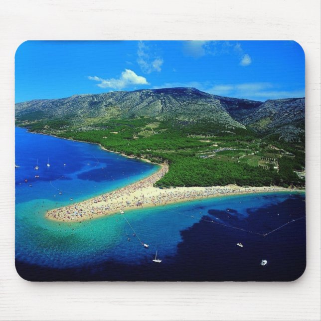 Croatia - beach zlatni rat mouse mat (Front)