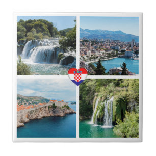 Croatia Beautiful Scenic Landmarks - Europe Tile