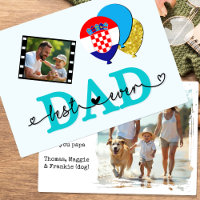 Croatia Best Dad Ever Photo Card, Flag, Father's