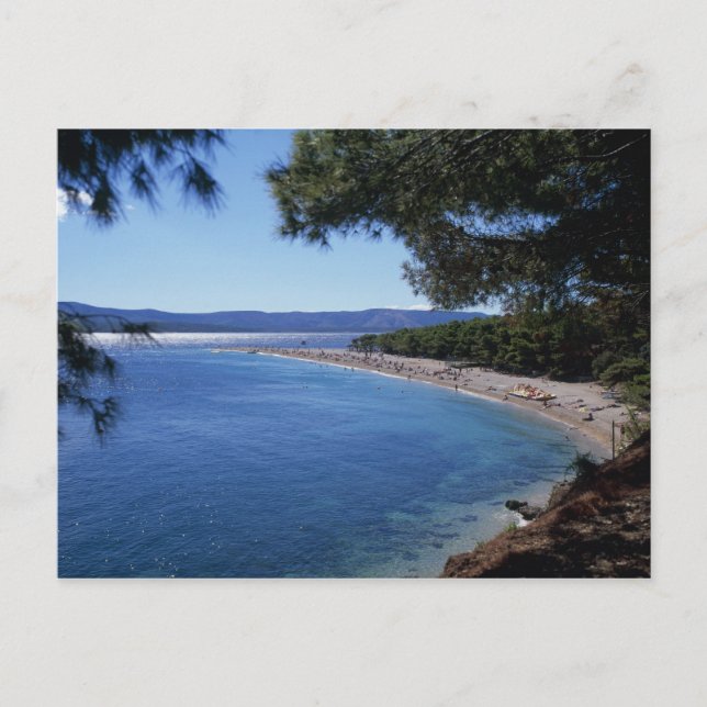 Croatia, Brac Island, Bol, Golden Cape Beach 2 Postcard (Front)
